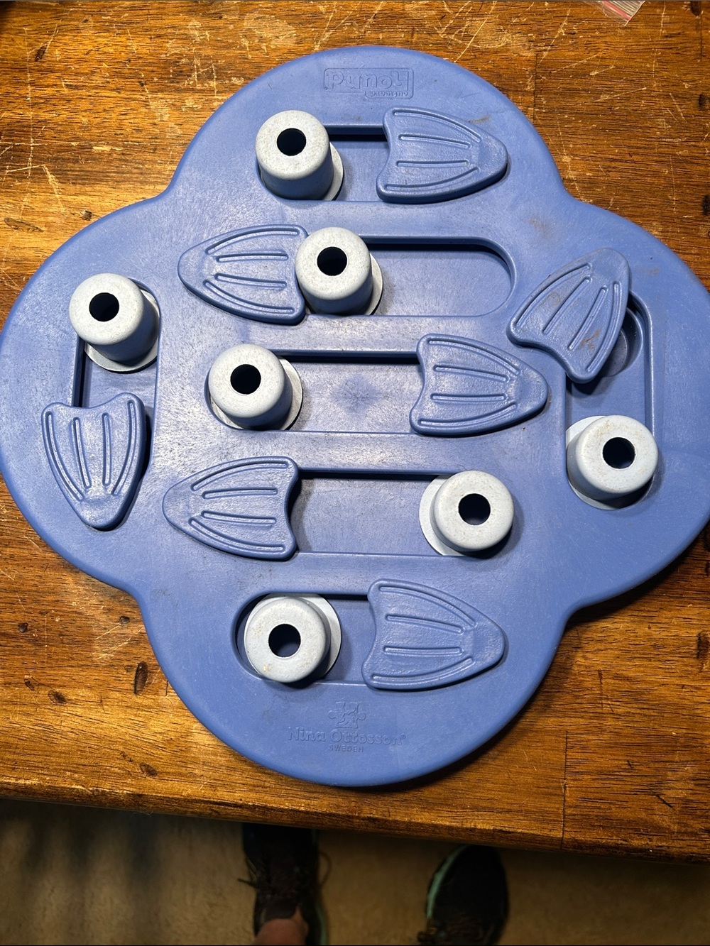 Interactive Slow Feeder Puzzle Toy - Blue